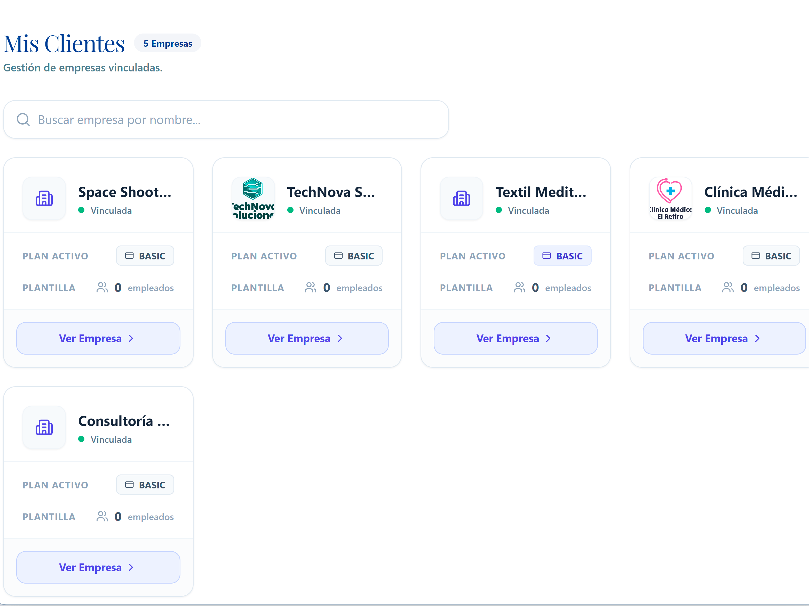 Portal centralizado para asesorías